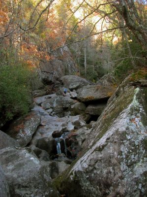 Tyler at Granny`s Pantry falls 
