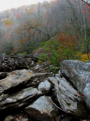 The Bonas gorge above the Bonas Wall 
