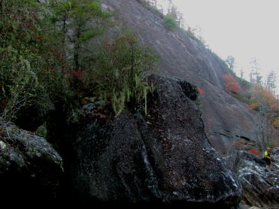 Looking back at the Bonas Wall 
