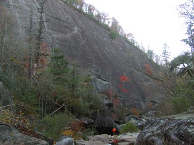 Looking back at Badger and the Bonas Wall as the darkness started to set in on us 

