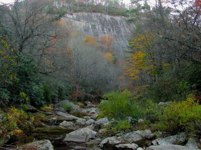 Looking back at the wall 
