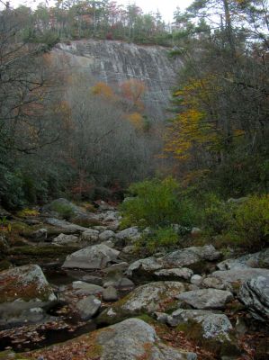 Looking back at the wall 
