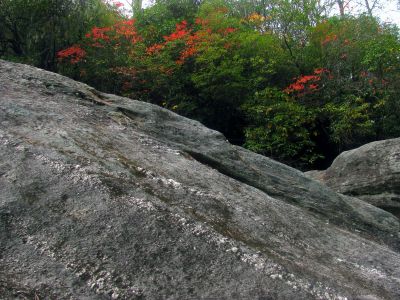 High side above the slot canyon 
