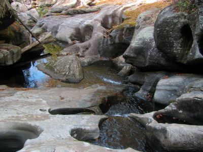 Looking down Granny`s Kitchen Falls 
