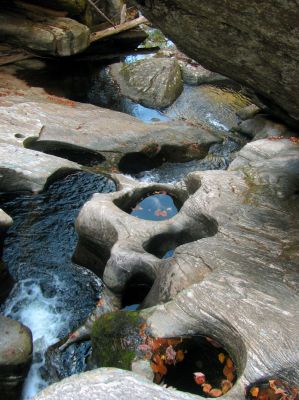 Looking down Granny`s Kitchen Falls 
