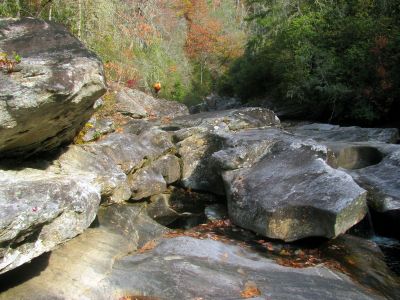 Like I said, the flat non rock area was short lived ! 
