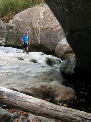 Tyler backtracks to check on me and tells me what its like up ahead ! 
