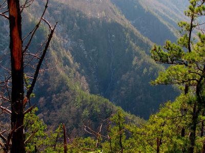 Buckeye Falls as seen from Chigger Ridge - Taken 3-12-2011
