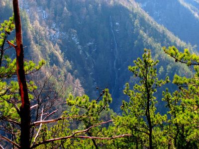 Buckeye Falls as seen from Chigger Ridge - Taken 3-12-2011
