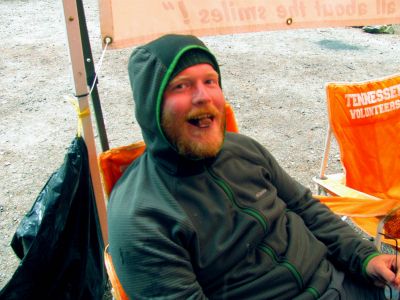 Stupid Hiker Games. There was an attempt to put an entire banana in the mouth sideways without it breaking (failed) Also one hiker attempted to  swallow a whole packet of hot chocolate dry in 7 seconds (failed) and there were others,,,,
