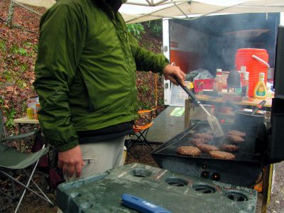 Moose flipping Bubba Burgers. 
