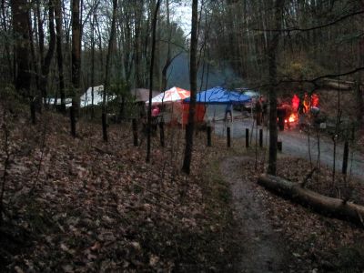 Looking at the gap the way a Northbound hiker would see it
