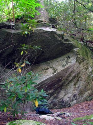 Campsite on first night 

