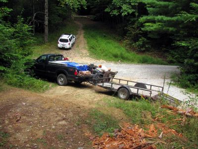 Forest Service guy  at Old House Gap
