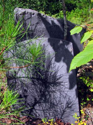 Tombstone in the old graveyard
