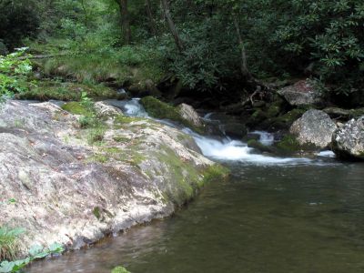 small waterfall beside camp site night 2
