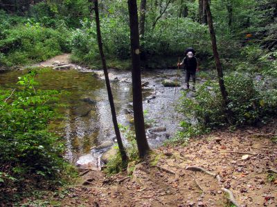 Crossing Lost Cove Creek 

