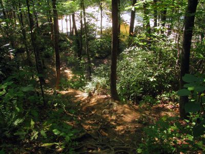 Looking down at the place we would camp on night 4
