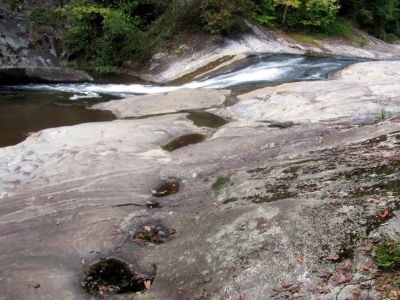 Harper Creek and the awesome cascades just behind our campsite
