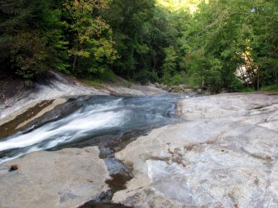 Harper Creek and the awesome cascades just behind our campsite
