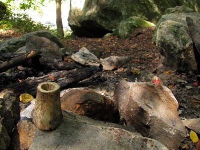 large bone found near our camp below Harper Falls
