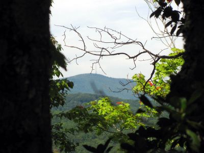 View of Grandfather Mountain (where we started some 5 days earlier)
