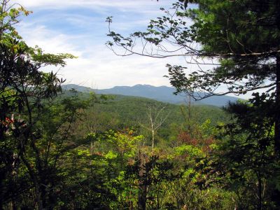 View of Grandfather Mountain (where we started some 5 days earlier)
