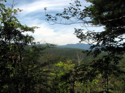 View of Grandfather Mountain (where we started some 5 days earlier)
