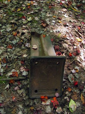 Old piece of HEAVY metal found at the campsite beside Upper Creek 
