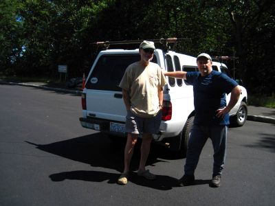 Bob Benner and RAT at the start of the hike
