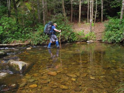 RAT crossing Lost Cove Creek 
