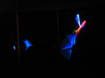 light sabers in the dark
