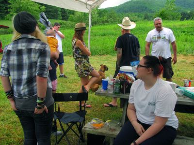 Hanging out under the canopy
