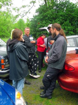 The After Days on Monday after it rained heavily all morning until noon 
