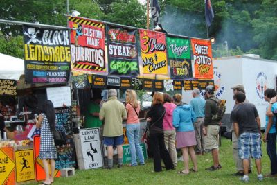 Food Vendors in the park
