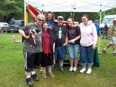 (left to right) Charlie, RAT`s daughter Rita, Lowrider, RAT, Cora, and Brittany
