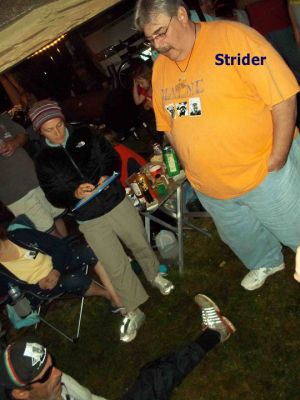 Strider during the Hairnt Off contest (Bev recoding times)
