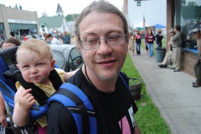 Vivian Kinney and her dad (daughter of Jonny and Mary Bluegrass)
