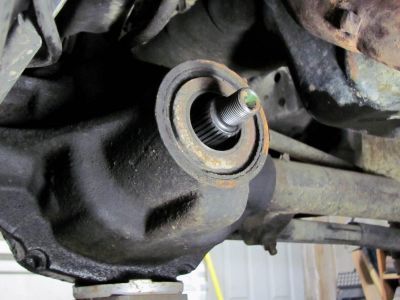 Front diff = old oil seal after yoke removed 
