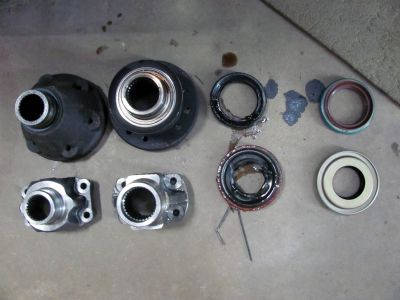 old and new yokes and old and new seals 
