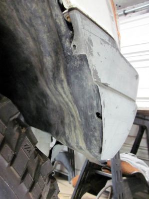 Working out a way to mount the inner fender to the newly trimmed bumper cover so I wouldnt have to cut it as well. It worked out perfect. 
