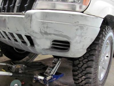 Now to cut the driver side bumper cover 
