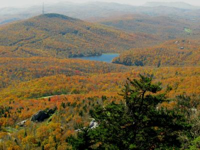 View of Grandfather Lake from the mile high swinging bridge taken 10-19-2012
