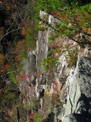 Looking across the right side of the Rhino Cliff tops 
