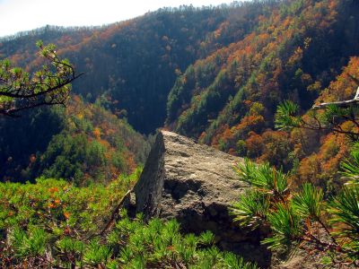 Another view across the Diamond Rock 

