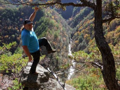 Me, the RAT, gnome posing on the Diamond Rock point (Photo by John Forbes) 
