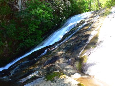 Upper part of South Harper Cr Falls - Taken 6-26-2012 (photo by Dave Aldridge) 

