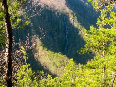 Buckeye Falls as seen from Chigger Ridge - Taken Feb 22- 2014
