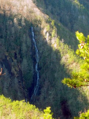 Buckeye Falls as seen from Chigger Ridge - Taken Feb 22- 2014
