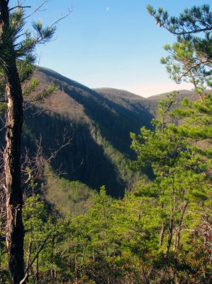 Buckeye Falls as seen from Chigger Ridge - Taken Feb 22- 2014
